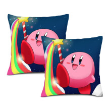 Kirby kussensloop met dubbelzijdige print, kussensloop, kussenhoes, voor bank, slaapkamer, auto, stoel, woondecoratie - 14*14