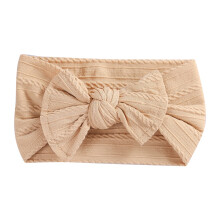 Baby headband nylon soft beanie headwrap khaki free size