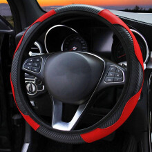 Leather Steering Wheel Cover Anti-slip 38 cm