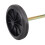 Roda de reposição para lixeira, preta, 2 peças, 48 cm (19 polegadas) 2