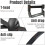 Grobro7 Kabelbinderschnalle, robust, Nylon, Schwarz 3
