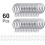 Metalgardinringe og -kroge 30+30 stk. 32 mm sorte 3