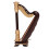 Mini wooden harp replica ornament with box 4
