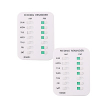 Pet Feeding Reminder Magnetic Sticker AM/PM Chart 2 or 1 pcs