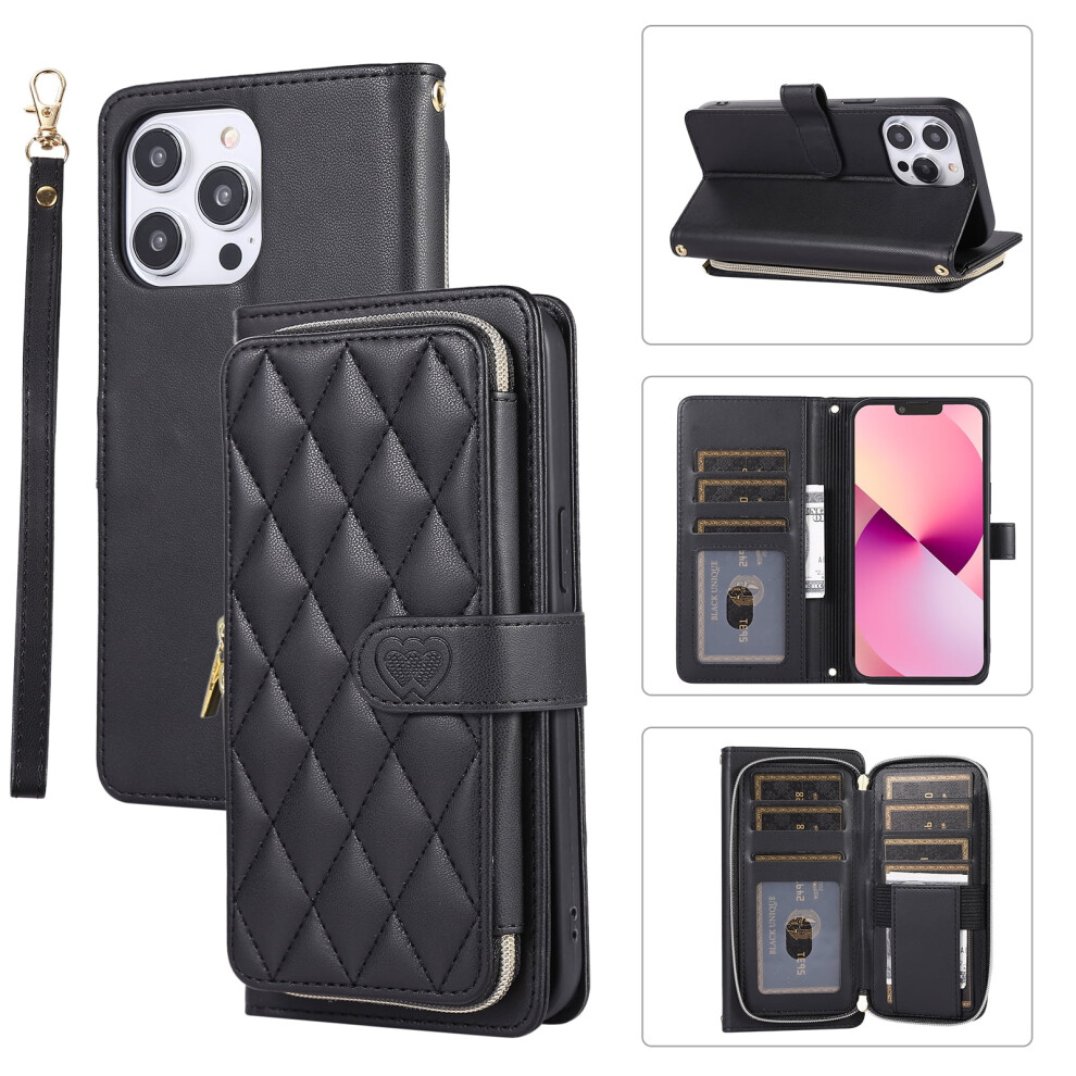 Leather Wallet Case With Strap For Iphone 12 Pro Max 6.7 968604521607
