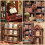 Κιτ Book Nook Ξύλινο 3D Παζλ Μίνι Βιβλιοθήκη 139 τεμαχίων 2