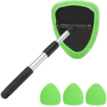 Mikrofiber bilrutevasker med uttrekkbart håndtak