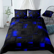 Juego de ropa de cama Cyberpunk King de 3 piezas, refrescante y ultrasuave
