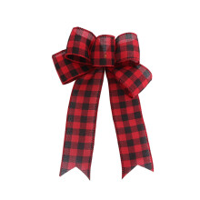 Christmas Bows for Crafts Christmas Linen Bow Christmas Wreath Decoration Bow Christmas Tree Decoration Indoor Outdoor Holiday Party Decorations