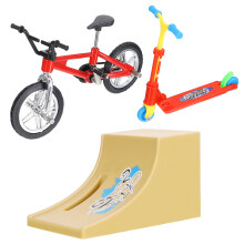Mini vingerstepfietsje voor een spel ter ontspanning van de coördinatie