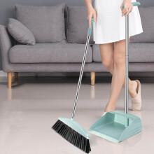 Seprű és lapát készlet, nagy teherbírású, 90 cm + 72 cm, kék