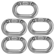 Stainless Steel Locking Carabiner Clips 5 Pcs
