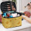 Trousse de toilette en polyester, portable, résistante et pliable. 5
