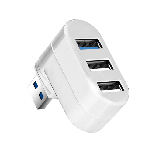 Hub giratorio USB 3.0 de 3 puertos: 2  USB 2.0 + 1  USB 3.0