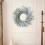 Artificial Snow-Flocked Glitter Christmas Wreath Green Pine 1