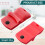 Ouvre-bocal magnétique Mason, lot de 2, rouge 6