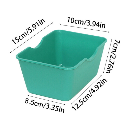 Mini storage box with handles stackable plastic 5.9x3.9x2.8 2