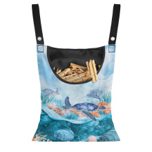 Sac de rangement Ocean Turtle lavable, sac Ă pinces Ă linge suspendu 2