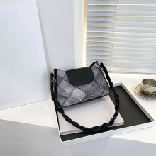 Bolso de hombro de PU para mujer, bandolera ajustable, bolso tote, 1 unidad