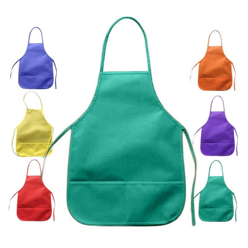Grembiule semplice per bambini per cucinare, preparare dolci e dipingere. 2