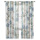 Sheer Curtains Retro Blue White Flowers Grey Stripe 52x63 7