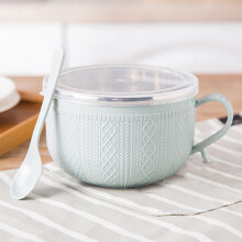 Bol Ă ramen micro-ondable avec couvercle, compatible lave-vaisselle, sans BPA
