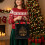 Sorte non-woven julegaveposer med guldtryk, store 4