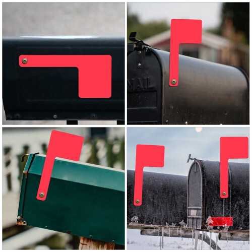 Red Mailbox Flag Replacement Universal Outdoor Decor 1