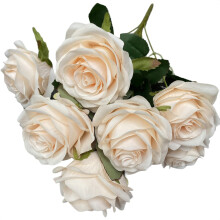Rosa artificial de 9 cabeças (18 peças)