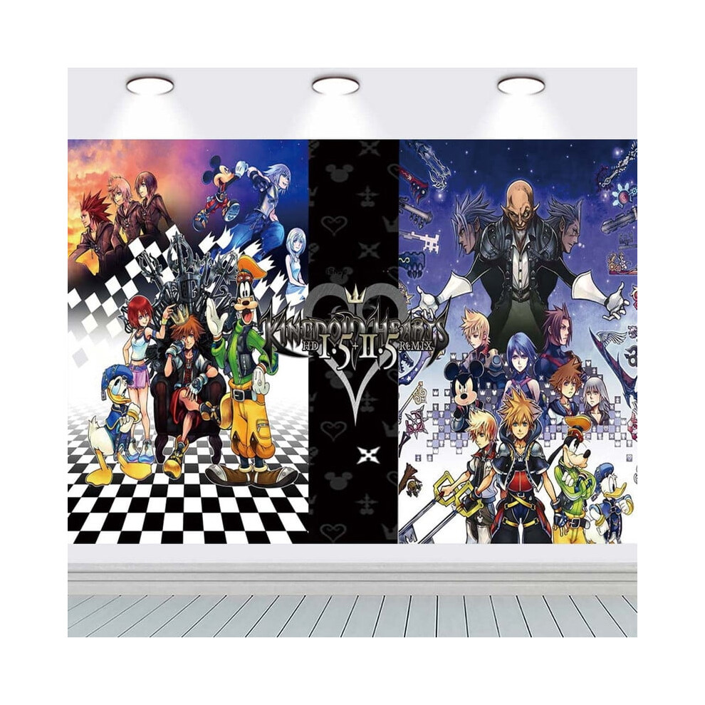 Kingdom Hearts Backdrop Banner For Birthday Party 9399596300009