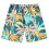 Kinderbadehose mit hawaiianischem Palmenmuster, elastischer Bund, Größe 7-14 1