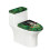 Set elastischer WC-Sitzbezüge aus Stoff, 17" x 21" 1