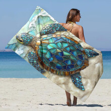 Lichtgewicht strandhanddoek, kleurrijk en zandbestendig, 30x60 inch