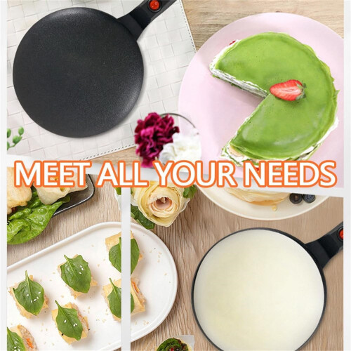 Instant Crepe Maker Non-Stick Electric Griddle 8 inch