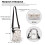 Dog Pattern Adjustable Crossbody Bag with Double-layer Small Crossbody Purse Stylish Polyester 6