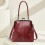Bolsa transversal de couro macio cor vinho 1