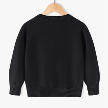 Skolecardigan for barn, unisex, V-hals, langermet
