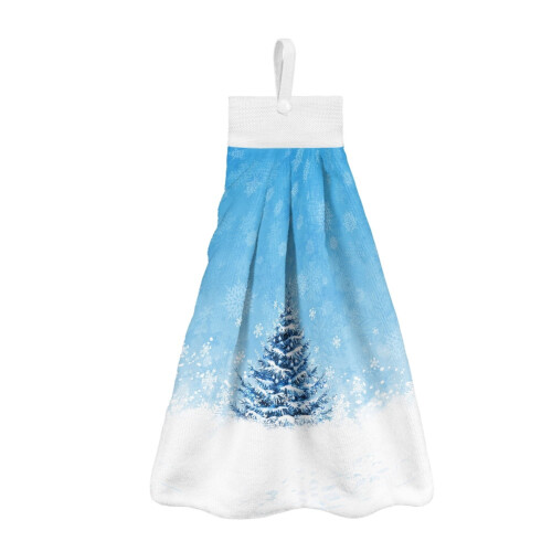Christmas Tree and Snowflake Hand Towels 2-Pack