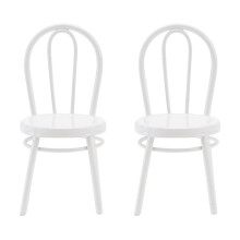 Chaises artificielles en fer, imitation, modèles décoratifs, lot de 2