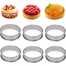 Ensemble de 6 cercles à crumpets pour la cuisson