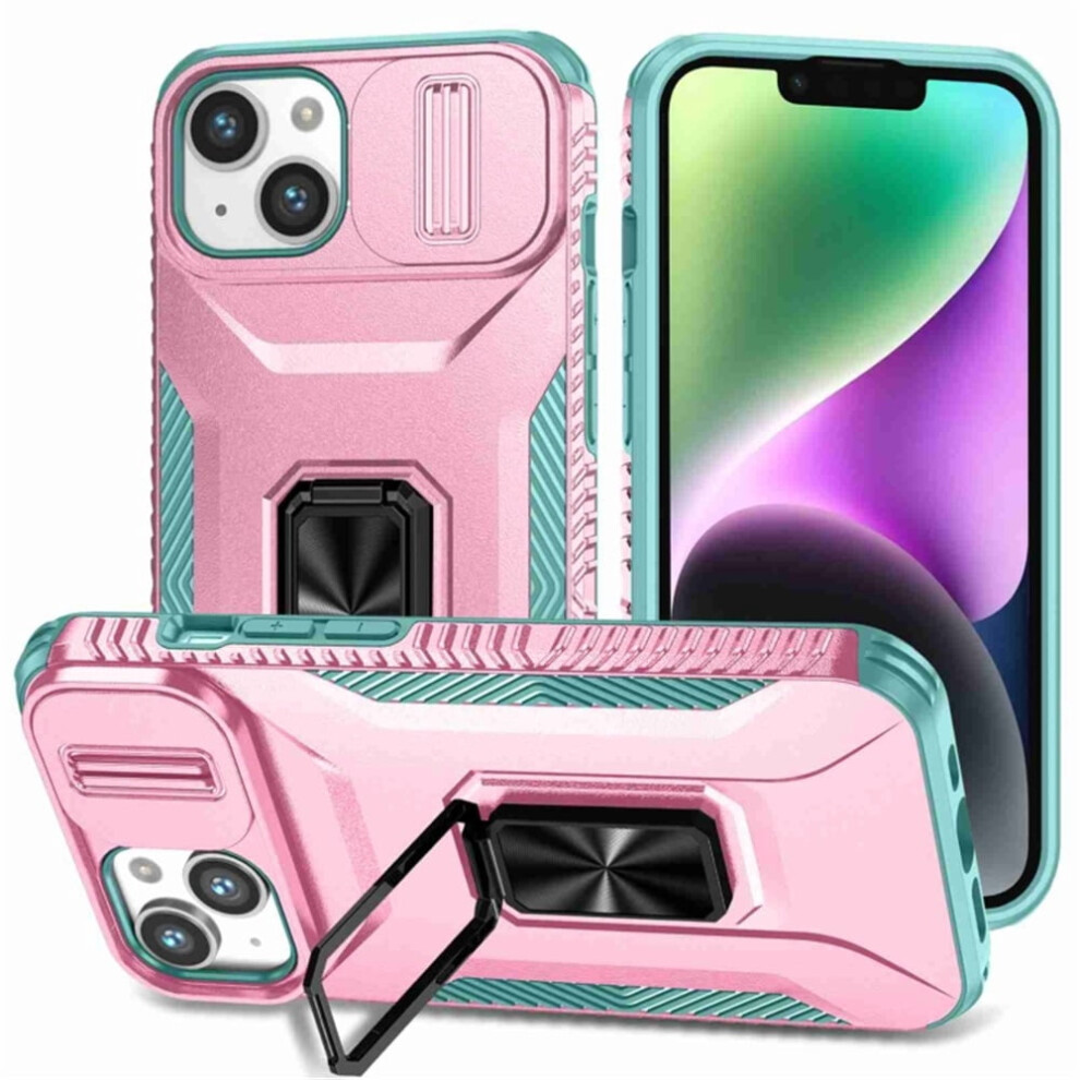 Iphone 14 Plus Slim Fit Shockproof Hybrid Case Pink/Green 968604540967