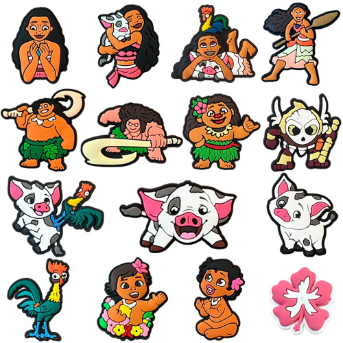 Moana PVC Shoe Charms Pack 15 Pieces 1