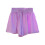 Short pour fille violet, taille élastique, coupe décontractée, 7-8 ans 1