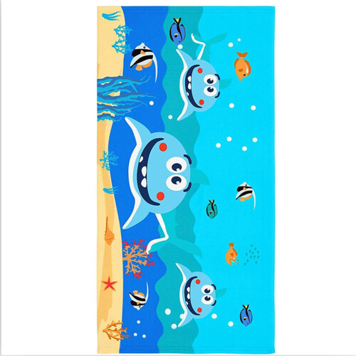 Kinderstrandhanddoek, superabsorberend, 150 x 75 cm