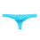 String transparent pour homme en soie glacée, taille basse, bleu clair, taille M 1
