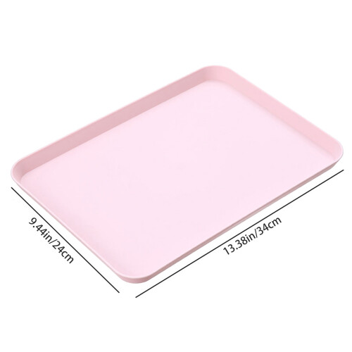 Bandeja rectangular de plástico PP para comida rápida (1 unidad)