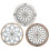 Acrylic Wall Pendant Retro Flower Decoration 3 pcs 4