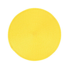 Ronde placemat van geweven PP, hittebestendig en wasbaar, 20 cm