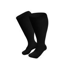 Men's Wool Thermal Knee-High Socks Black XXL