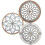 Acrylic Wall Pendant Retro Flower Decoration 3 pcs 8